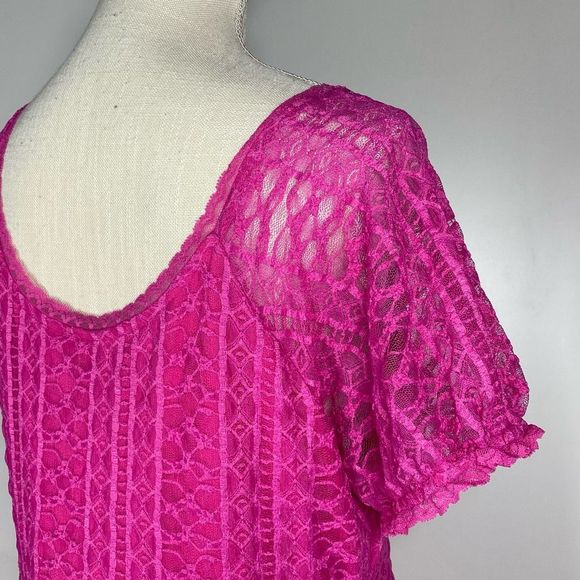 TORRID x BETSEY JOHNSON FIT & FLARE PUFF SLEEVE MINI DRESS - PINK, size 1 - Picture 15 of 17